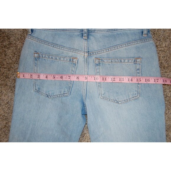 NWT We the Free Maggie Ripped Crop Straight Leg Denim Jeans Light Wash Size 24 - Picture 8 of 9